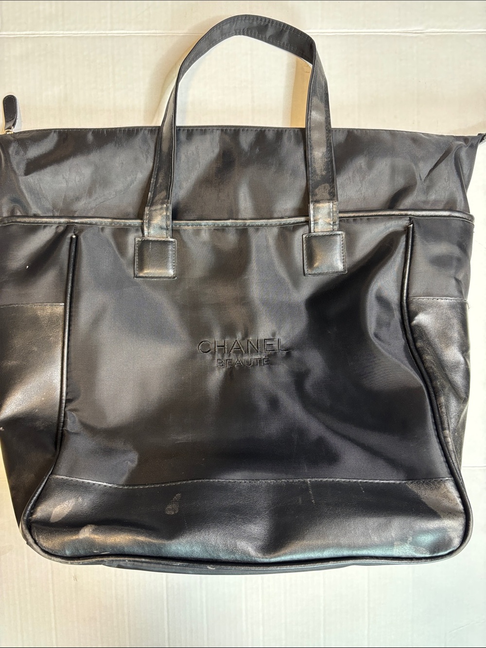 CHANEL Beaute large tote travel bag.